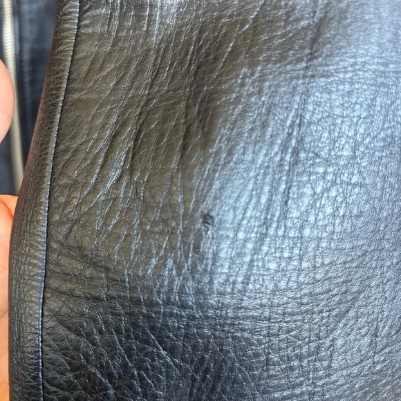 Wilsons Leather Black Zip Front Jacket Women’s Medium Genuine Leather Classic M - Picture 6 of 16